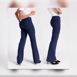 petite Betabrand Dress yoga pant Dark Blue Chevron print size M